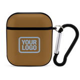 Custom Khaki Light Blue AirPods Case