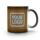 Custom Khaki Light Blue Magic Mug