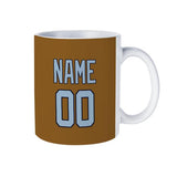Custom Khaki Light Blue Mug