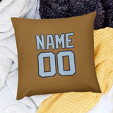 Custom Khaki Light Blue Pillowcase