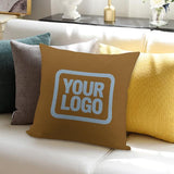 Custom Khaki Light Blue Pillowcase