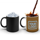 Custom Khaki Light Blue Magic Mug