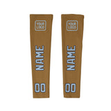 Custom Khaki Light Blue Arm Sleeve