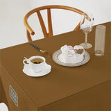 Custom Khaki Navy Square Table Cloth