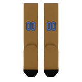Custom Khaki Sky Blue Knee-High Sock