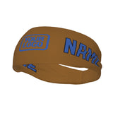 Custom Khaki Sky Blue Sports headband