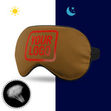 Custom Khaki Orange Red Sleep Mask