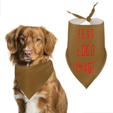 Custom Khaki Orange Red Pet Scarf