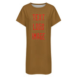 Custom Khaki Orange Red Nachthemd