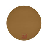 Custom Khaki Coral Red Round Table Cloth