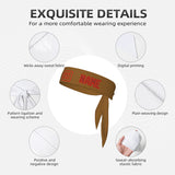 Custom Khaki Coral Red Headband
