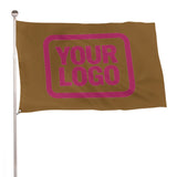 Custom Khaki Pink Flag