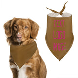 Custom Khaki Pink Pet Scarf