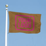 Custom Khaki Pink Flag