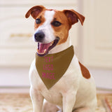 Custom Khaki Pink Pet Scarf