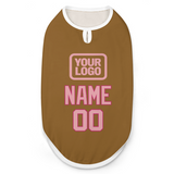 Custom Khaki Light Pink Pet Vest