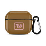 Custom Khaki Light Pink AirPods Case (3rd Generation)