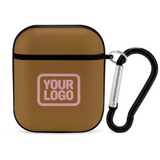 Custom Khaki Light Pink AirPods Case