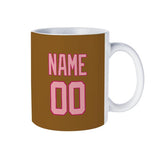 Custom Khaki Light Pink Mug
