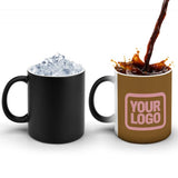 Custom Khaki Light Pink Magic Mug