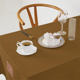 Custom Khaki Pink Square Table Cloth