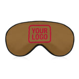 Custom Khaki Red Sleep Mask