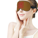 Custom Khaki Red Sleep Mask