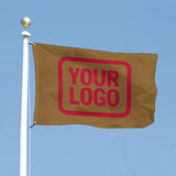 Custom Khaki Red Flag