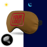 Custom Khaki Red Sleep Mask