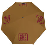 Custom Khaki Crimson Red Automatic Umbrella