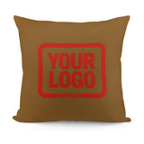Custom Khaki Orange Red Pillowcase