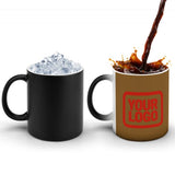 Custom Khaki Orange Red Magic Mug