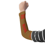 Custom Khaki Orange Red Arm Sleeve