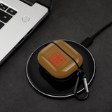 Custom Khaki Orange Red AirPods Case (3rd Generation)