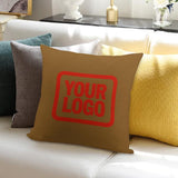 Custom Khaki Orange Red Pillowcase