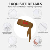 Custom Khaki Orange Red Headband