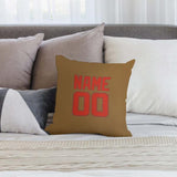 Custom Khaki Orange Red Pillowcase