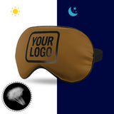 Custom Khaki Black Sleep Mask