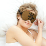 Custom Khaki Black Sleep Mask