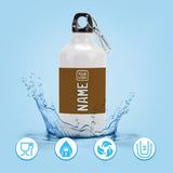 Custom Khaki Cream Sports Bottle