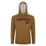 Custom Khaki Purple UV-Hoodie