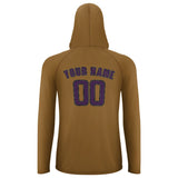 Custom Khaki Purple UV-Hoodie
