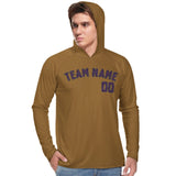 Custom Khaki Purple UV-Hoodie