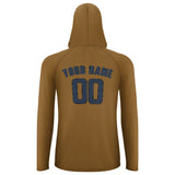 Custom Khaki Blue UV-Hoodie