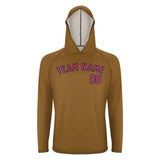 Custom Khaki Pink UV-Hoodie