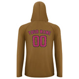 Custom Khaki Pink UV-Hoodie