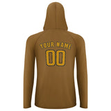 Custom Khaki Yellow UV-Hoodie