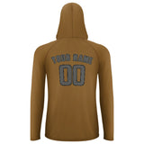 Custom Khaki Dark Grey UV-Hoodie