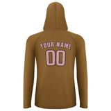 Custom Khaki Light Pink UV-Hoodie