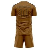 Custom Khaki Khaki Soccer Jersey
